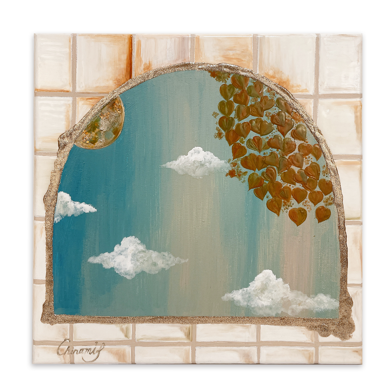Morning moon – 絵画レンタルサービスENOAL